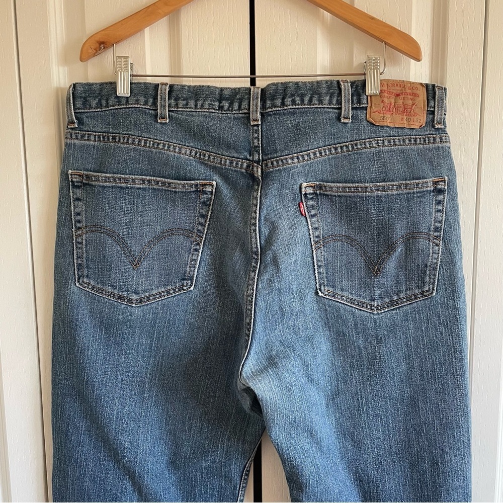 Vintage 2003 Levi’s 550 Relaxed Fit Jeans Men’s 40x32 Straight Baggy Y2K Grunge - Picture 9 of 16